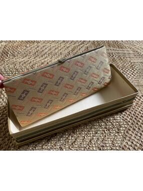 Vtg. Misukoshi Silk brocade clutch purse with box